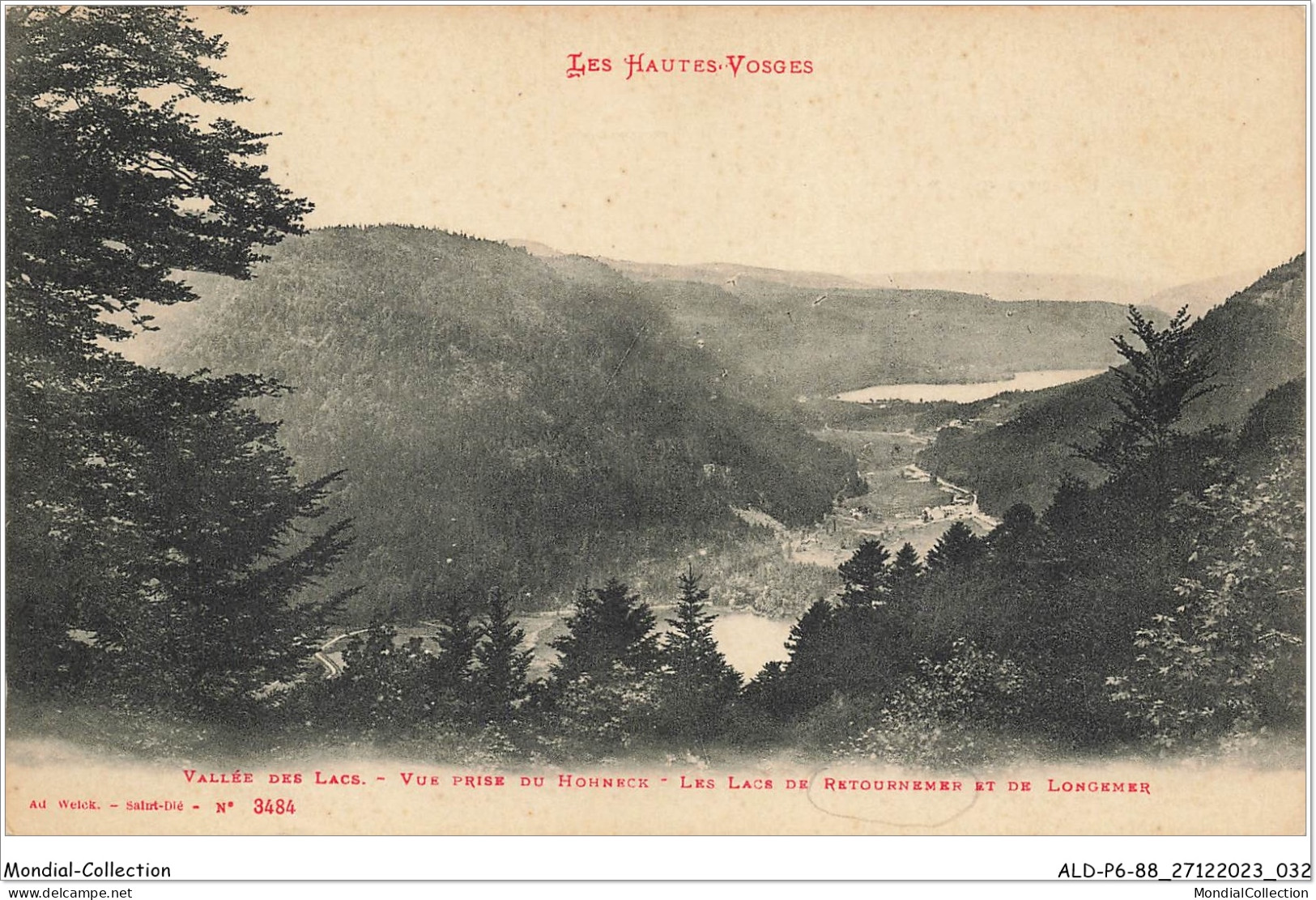 ALDP6-88-0517 - Vallée Des Lacs - Vue Prise Du Hohneck - Les Lacs De RETOURNEMER ET DE LONGEMER - Gerardmer