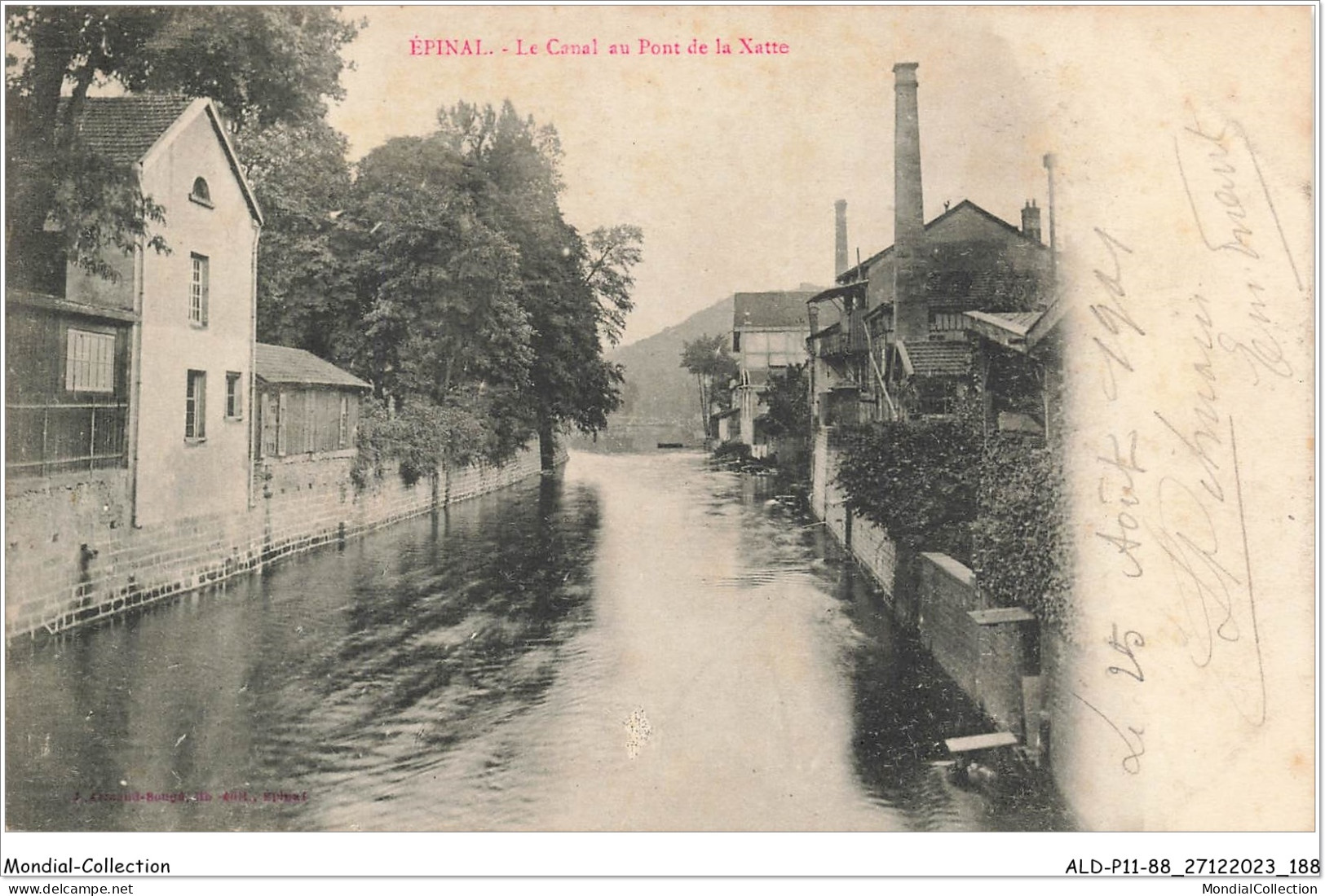 ALDP11-88-1095 - EPINAL - Le Canal Au Pont De La Xatte - Epinal