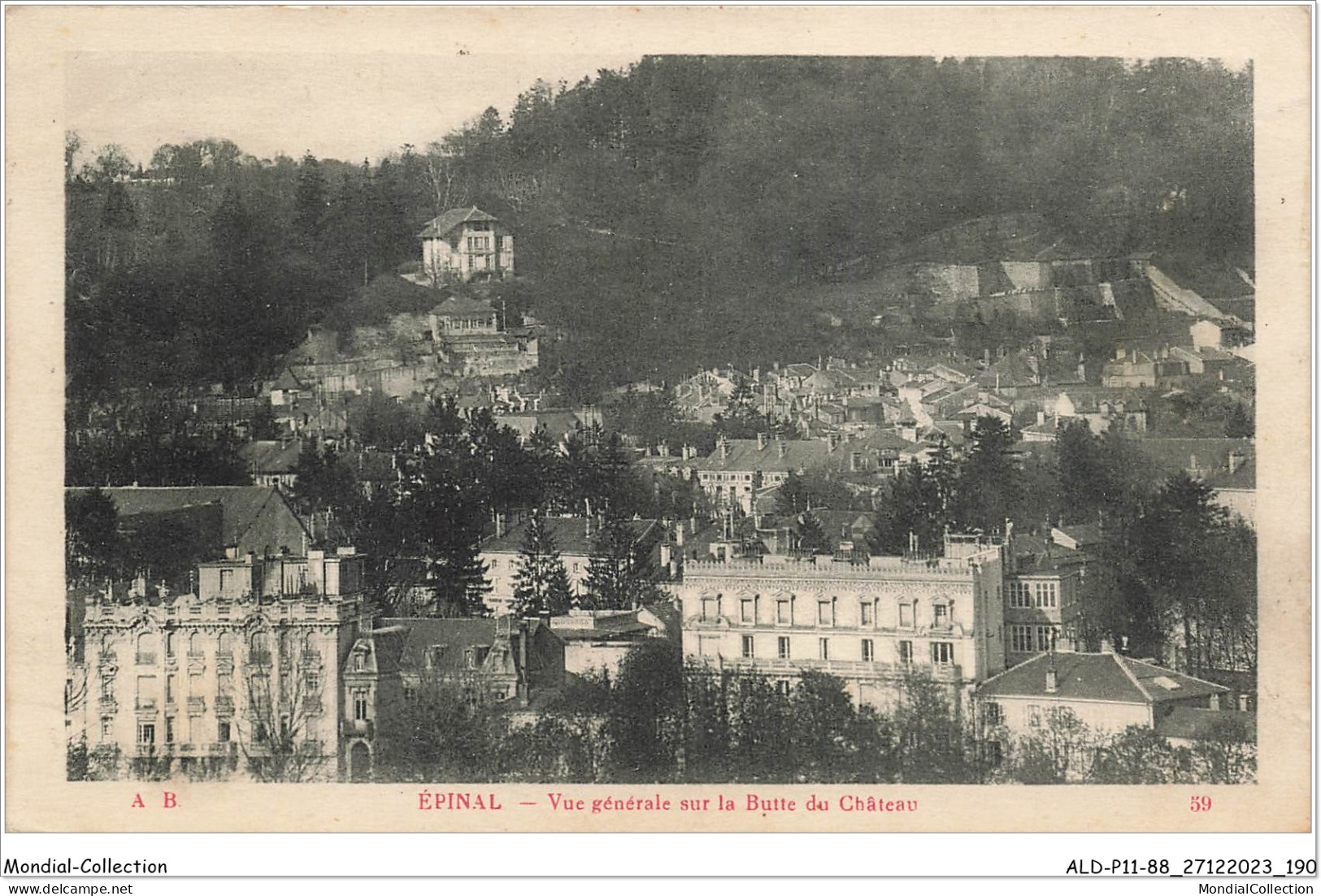 ALDP11-88-1096 - EPINAL - Vue Générale Sur La Butte Du Château - Epinal