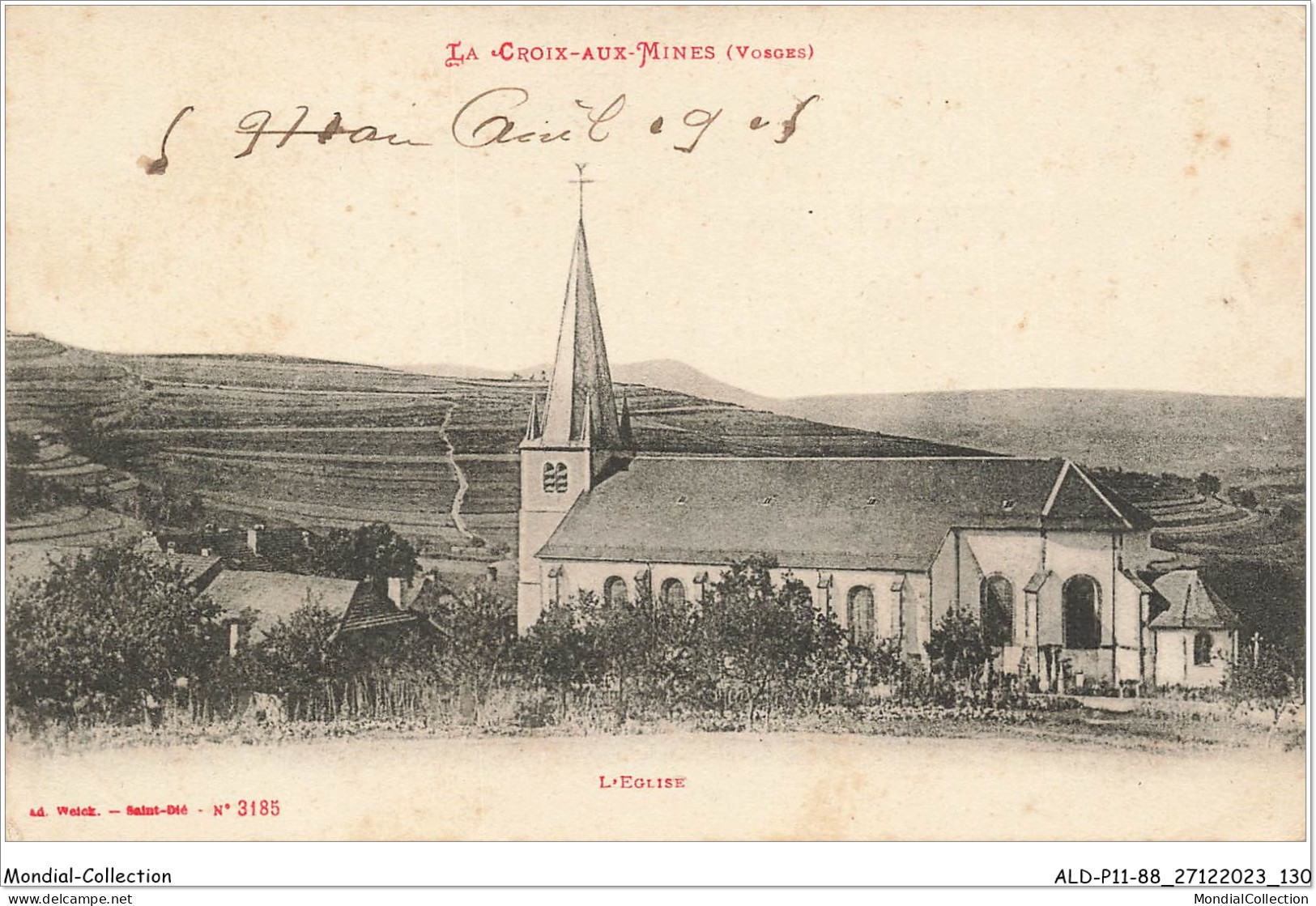 ALDP11-88-1066 - LA CROIX-AUX-MINES - L'église - Saint Die