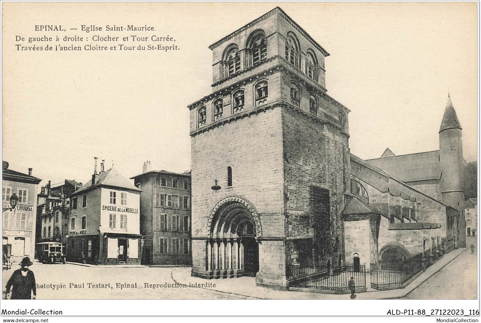 ALDP11-88-1059 - EPINAL - église Saint-maurice - De Droite à Gauche - Clocher Et Tour Carrée - Epinal