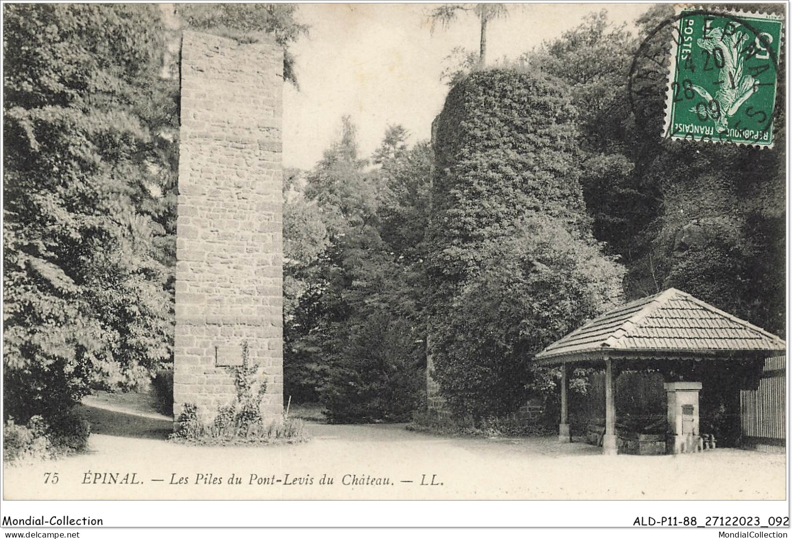 ALDP11-88-1047 - EPINAL - Les Piles Du Pont-levis Du Château - Epinal