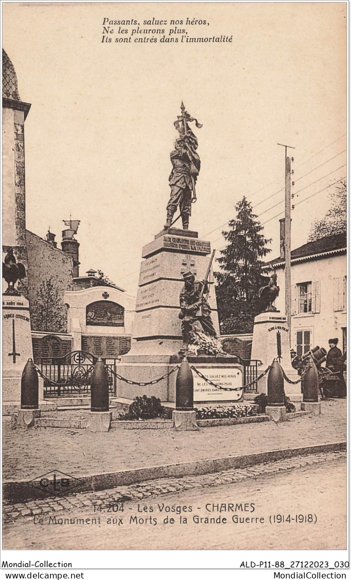 ALDP11-88-1016 - CHARMES - Le Monument Aux Morts De La Grande Guerre - Charmes