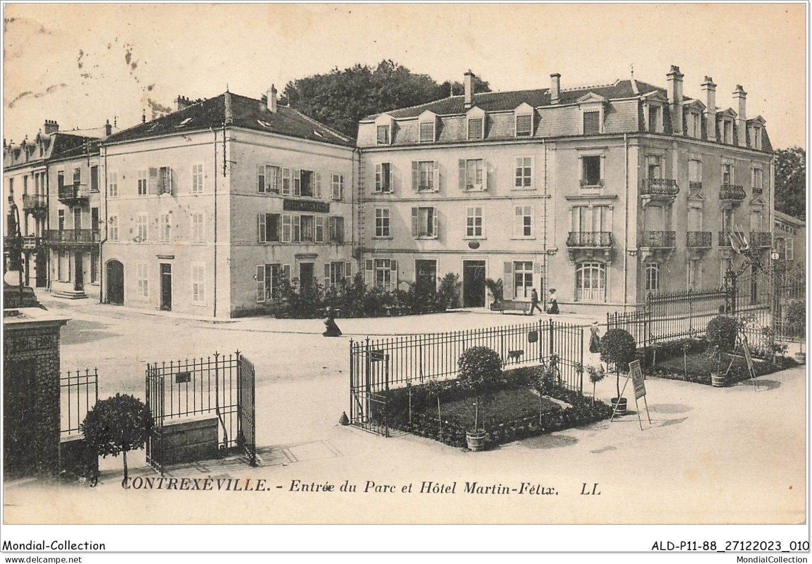 ALDP11-88-1006 - CONTREXEVILLE - Entrée Du Parc Et Hôtel Martin-félix - Contrexeville