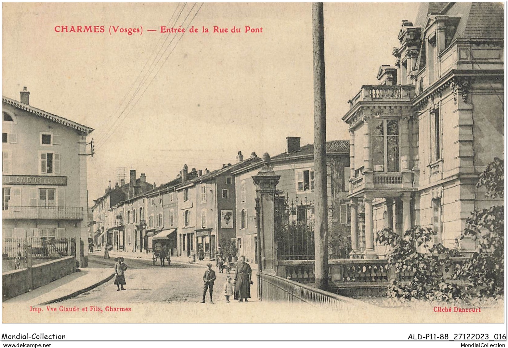 ALDP11-88-1009 - CHARMES - Entrée De La Rue Du Pont - Charmes