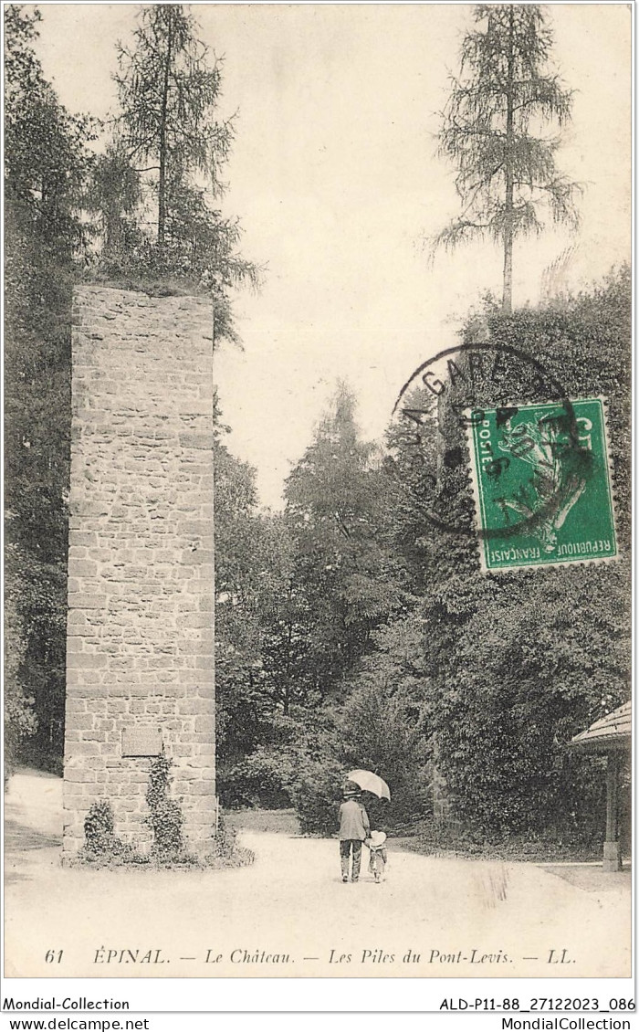 ALDP11-88-1044 - EPINAL - Le Château - Les Piles Du Pont-levis - Epinal