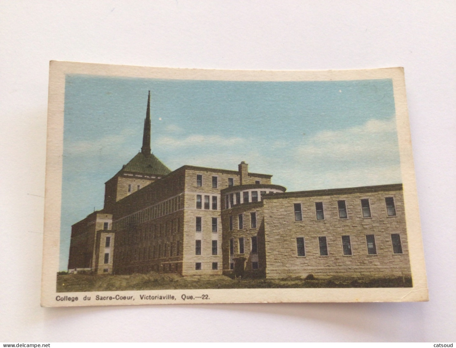 Carte Postale Ancienne (1950) Victoriaville Que-22 Collège Du Sacré-Coeur - Andere & Zonder Classificatie