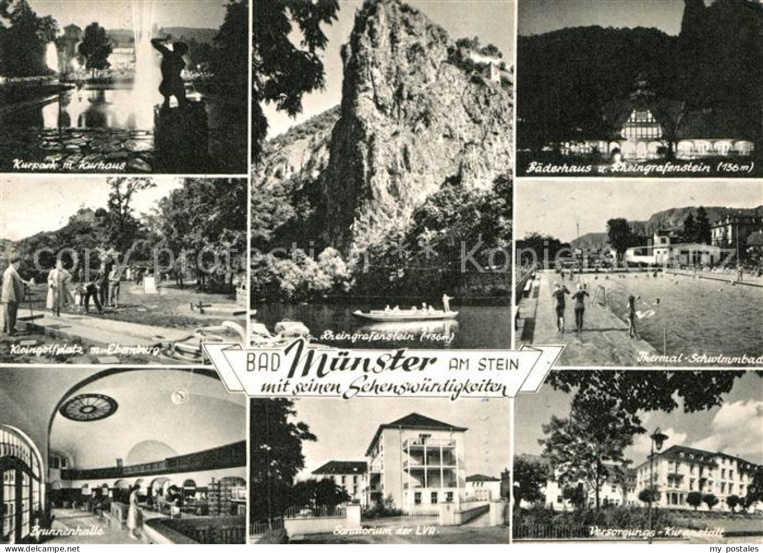 72952623 Bad Muenster Stein Ebernburg Kurpark Kurhaus Kleingolfplatz Brunnenhall - Sonstige & Ohne Zuordnung