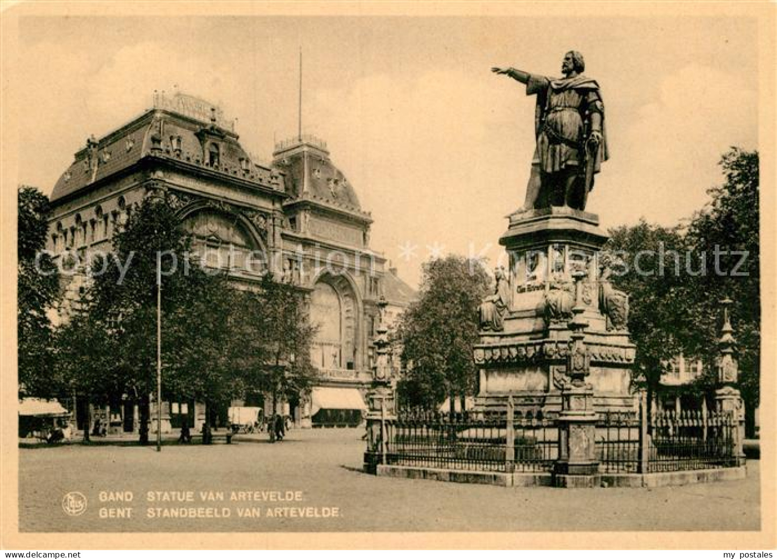 72952617 Gand Belgien Statue Van Artevelde Denkmal Gand Belgien - Sonstige & Ohne Zuordnung