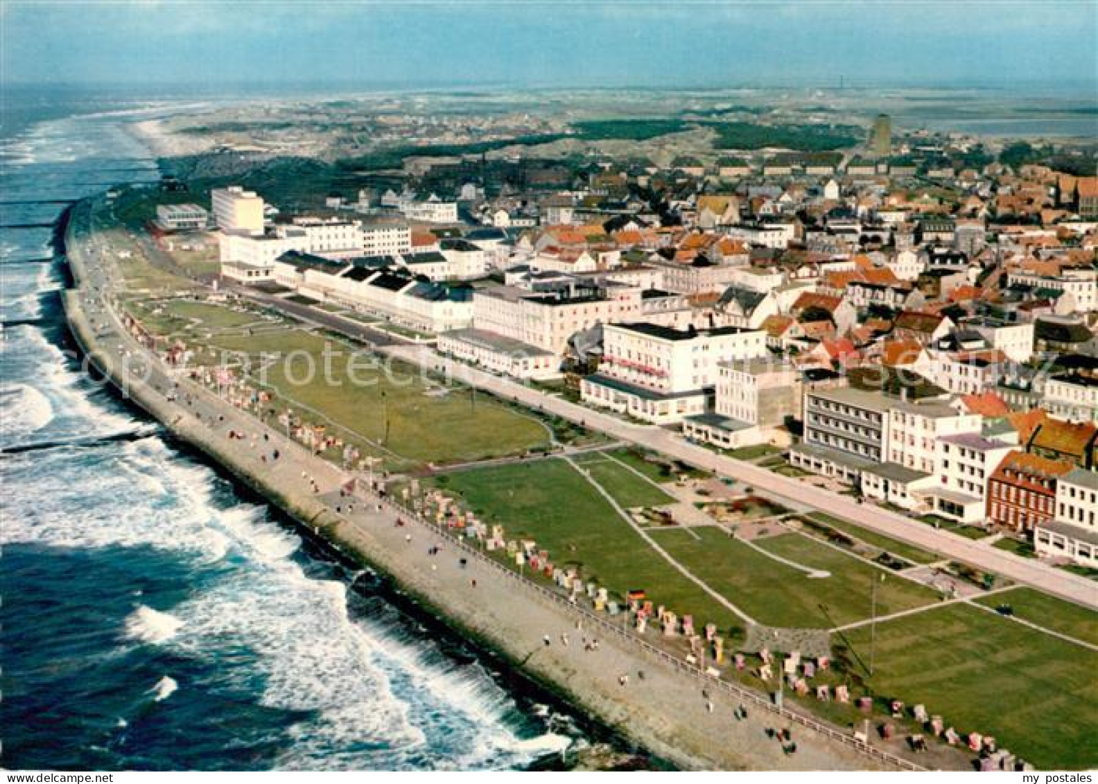 72951892 Norderney Nordseebad Kaiserstrasse Fliegeraufnahme Norderney - Norderney