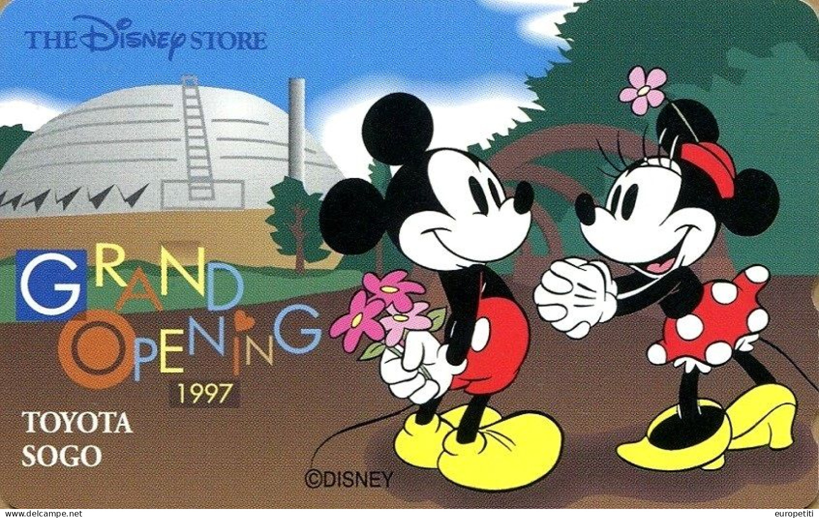 Télécarte Du Japon Disney.  Japan Phonecard Disney.  "Mickey & Minnie  -  Grand Opening 1997".   (NEUVE - UNUSED). - Disney