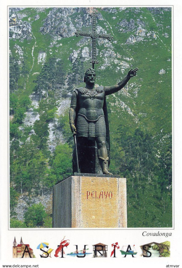 ASTURIAS - Estatua De Don Pelayo, Santuario De Covadonga - Asturias (Oviedo)