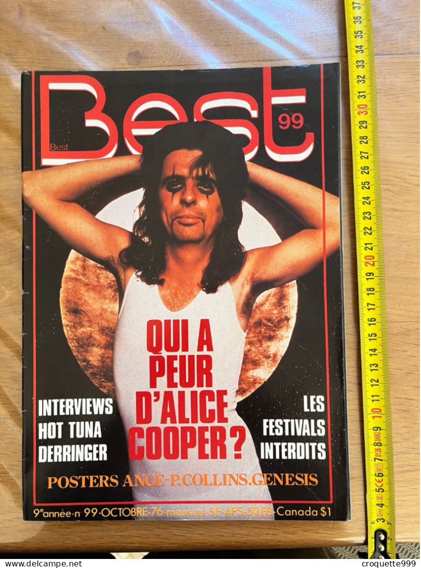 1976 BEST 99 Alice Cooper Hot Tuna Derringer Festivals POSTER Genesis Ange - Music