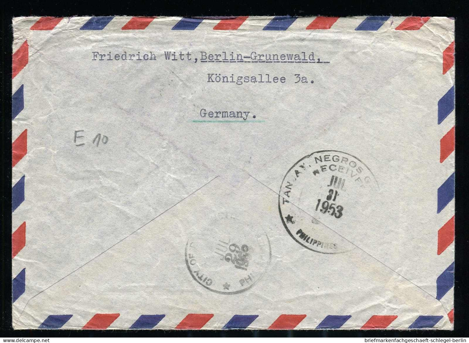 Berlin, 1954, 54 + 47, Brief - Sonstige & Ohne Zuordnung