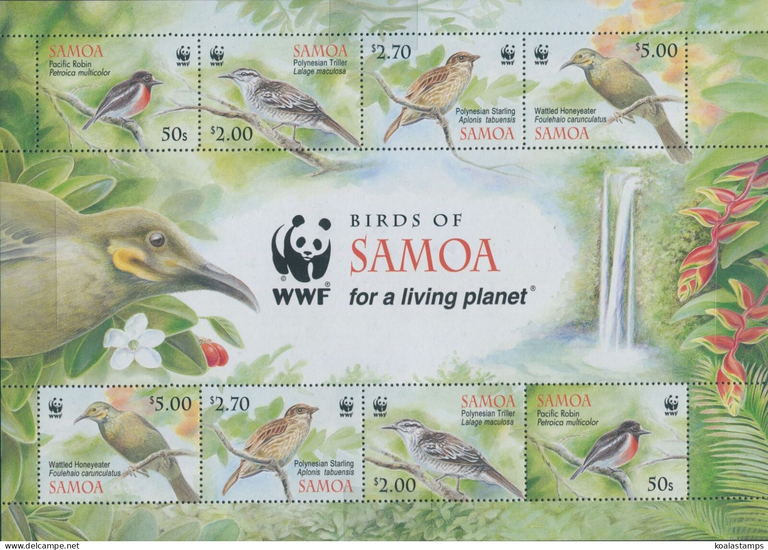 Samoa 2009 SG1223 Birds WWF MS MNH - Samoa