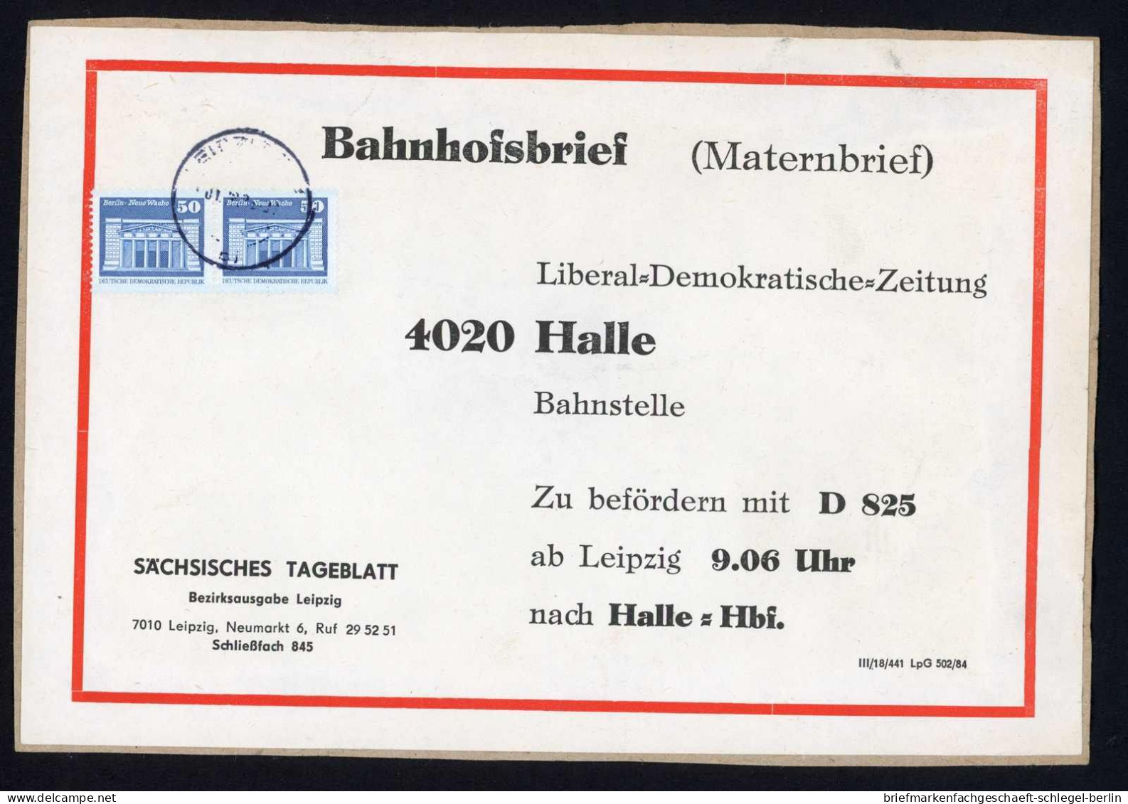 DDR, 1966, 1948 (2) - AFS =040=, Brief - Altri & Non Classificati