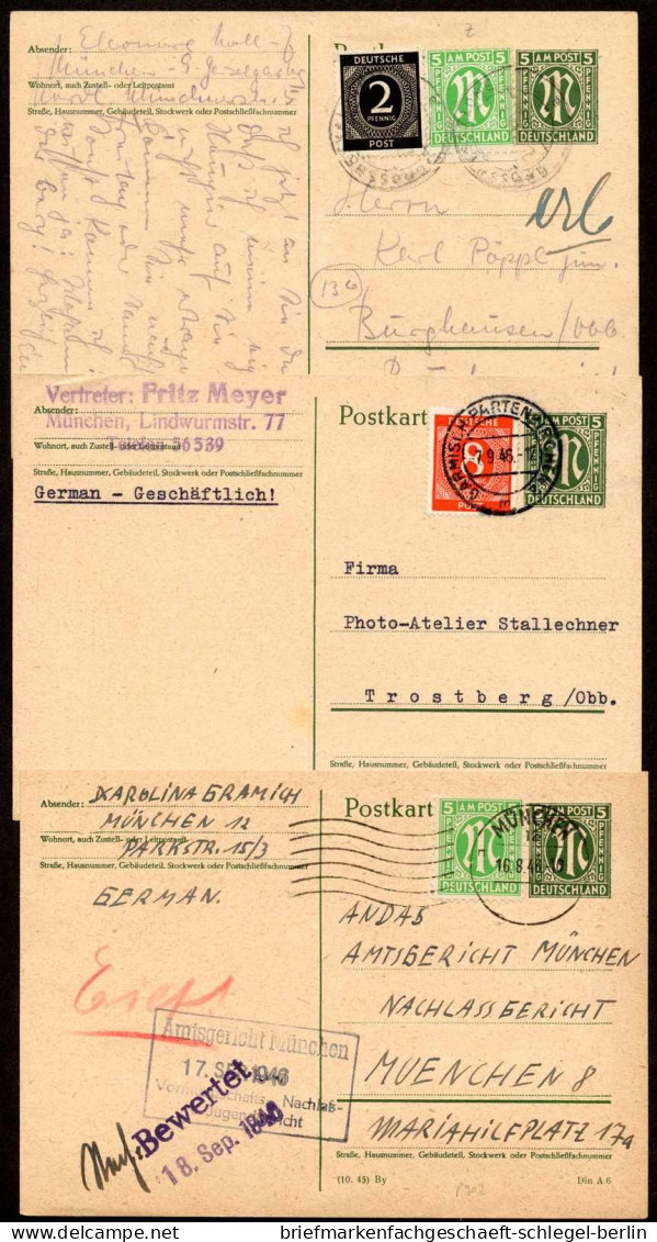 Amerik.+Brit. Zone (Bizone), 1946, P 902 + Zus.-Fr., Brief - Lettres & Documents