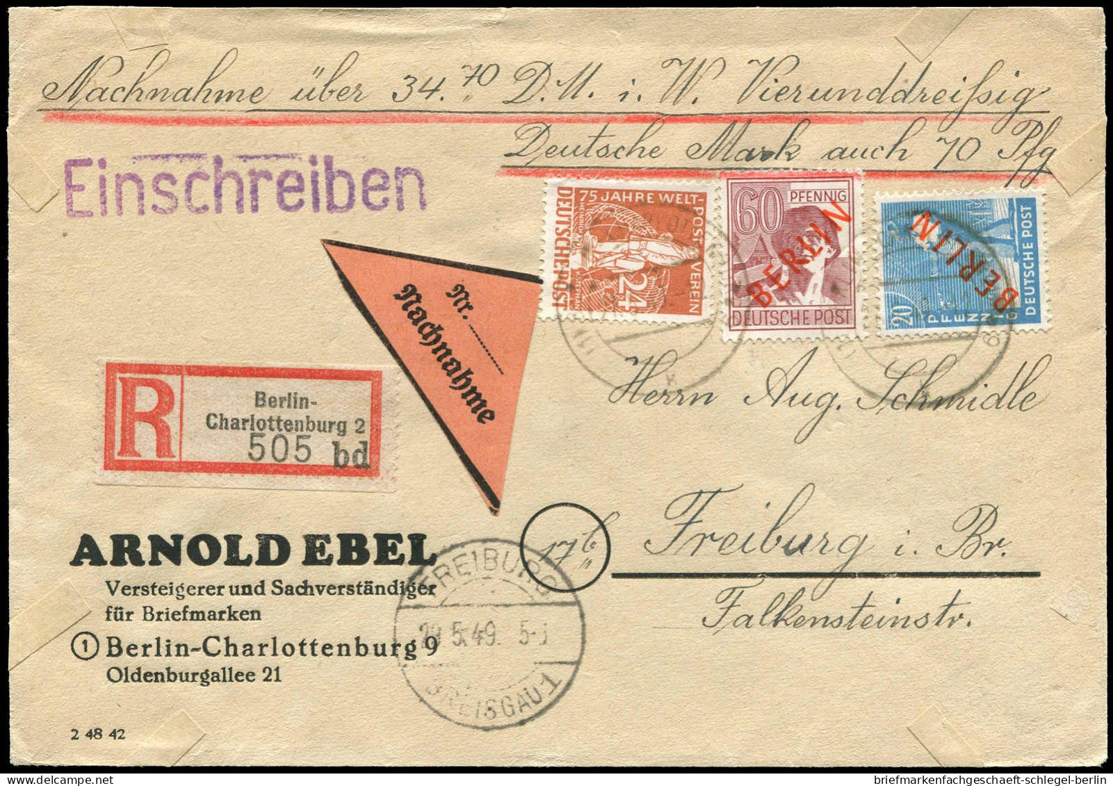 Berlin, 1949, 31, 26, 37, Brief - Other & Unclassified