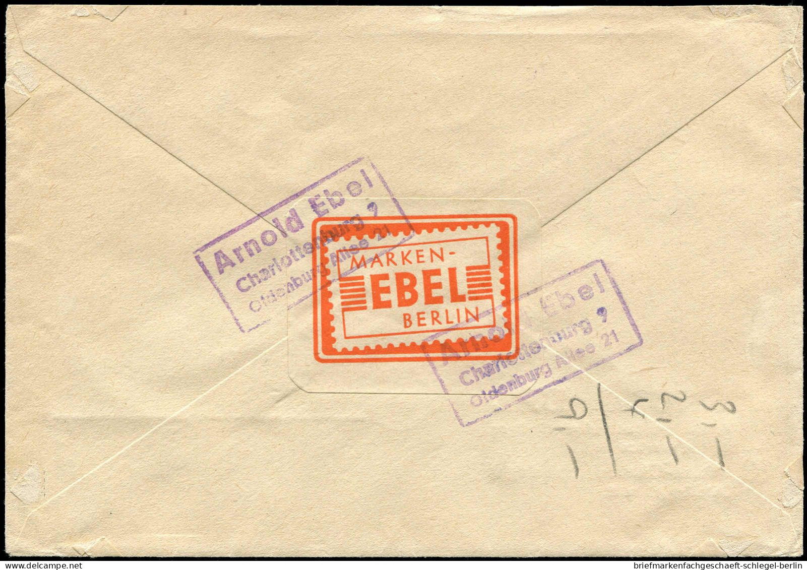 Berlin, 1949, 31, 26, 37, Brief - Other & Unclassified