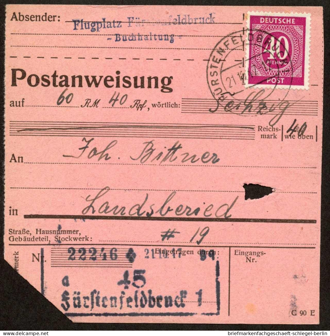 Gemeinschaftsausgaben, 1947, 929 EF, Brief - Other & Unclassified