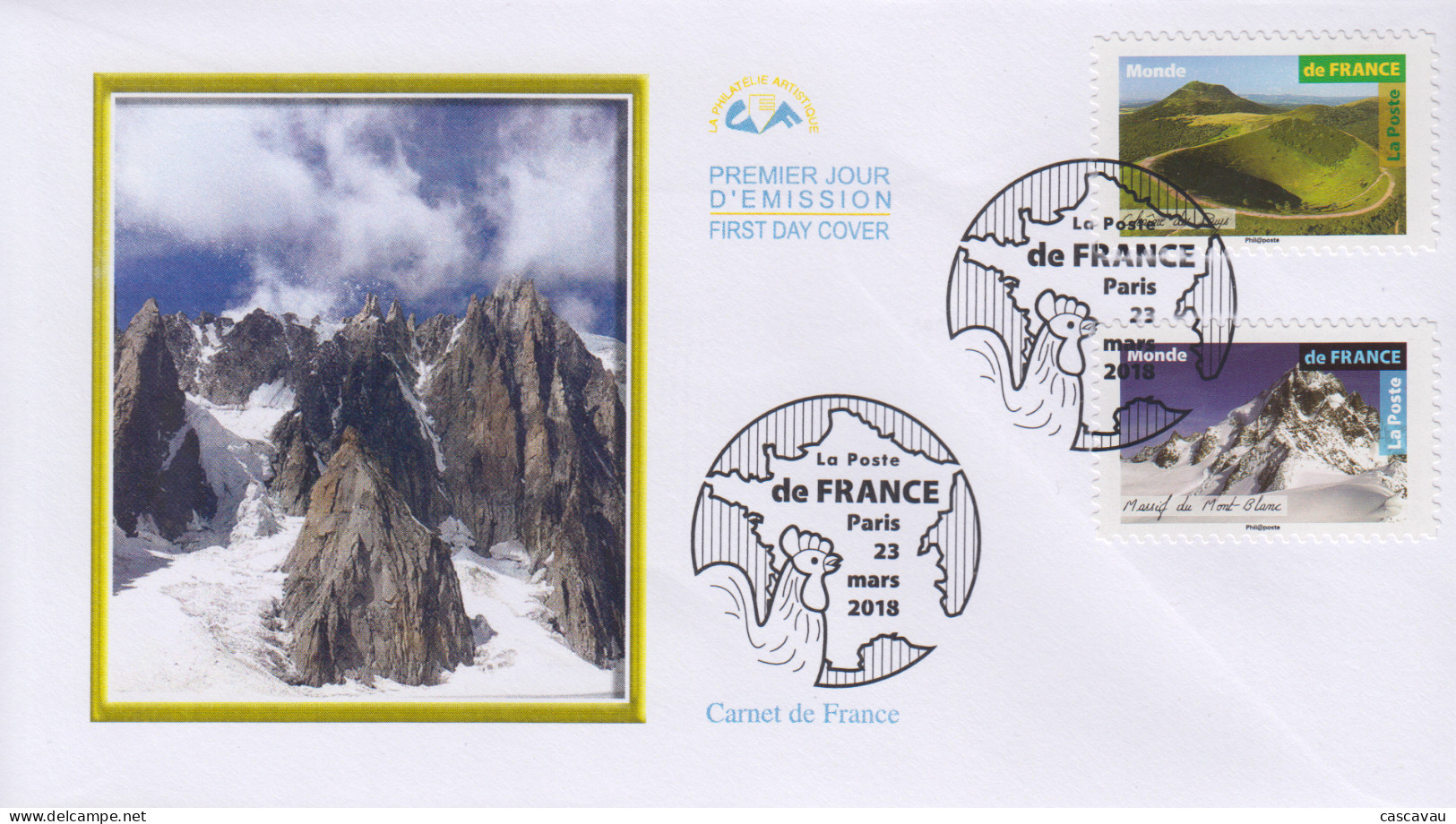 Enveloppe  FDC  1er  Jour   FRANCE    Carnet   De   France    2018 - 2010-2019