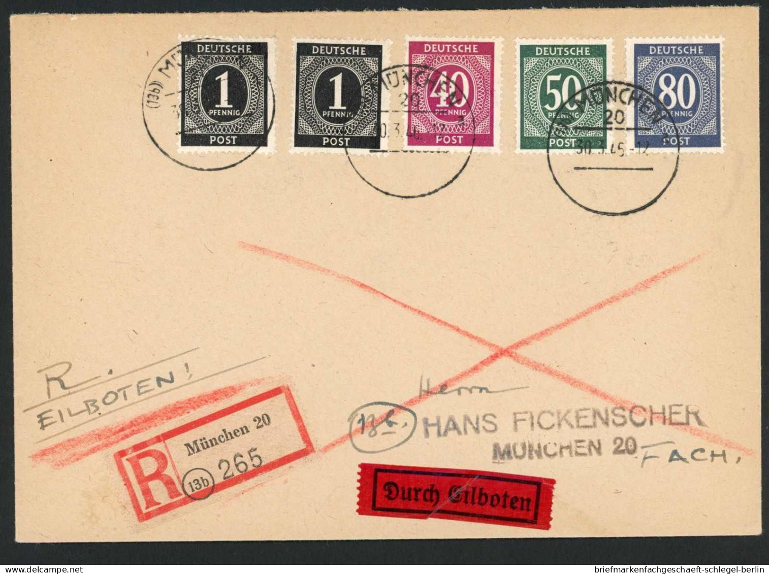 Amerik.+Brit. Zone (Bizone), 1946, 919 + 935, U.a., Brief - Covers & Documents