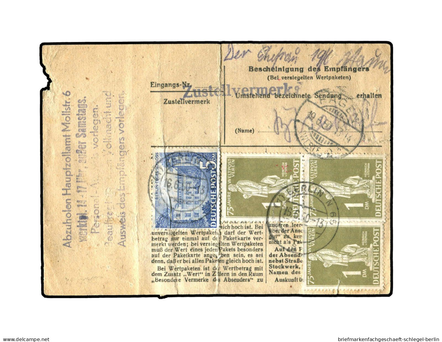 Berlin, 1950, 60, 40(3) + 47, Brief - Other & Unclassified