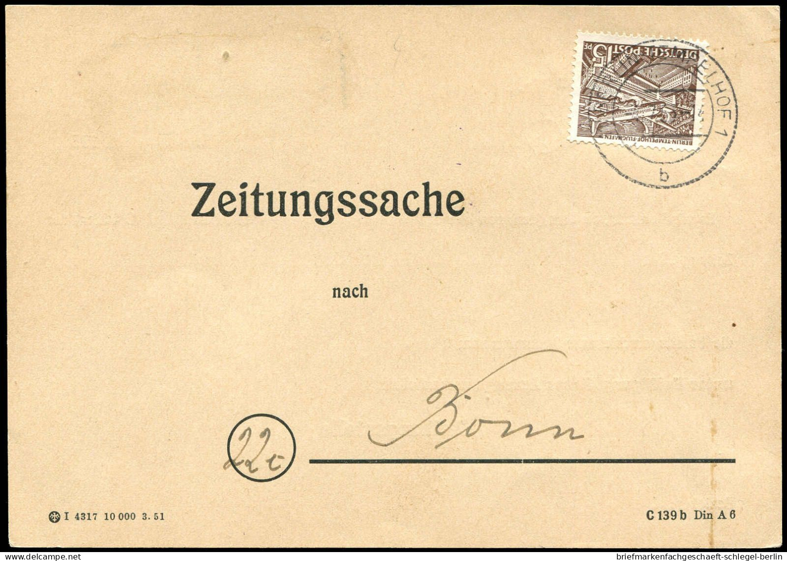 Berlin, 1953, 48 EF, Brief - Andere & Zonder Classificatie