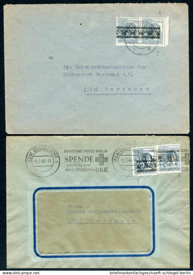 Amerik.+Brit. Zone (Bizone), 1948, 40 I (2) - 44 I EF, Brief - Briefe U. Dokumente