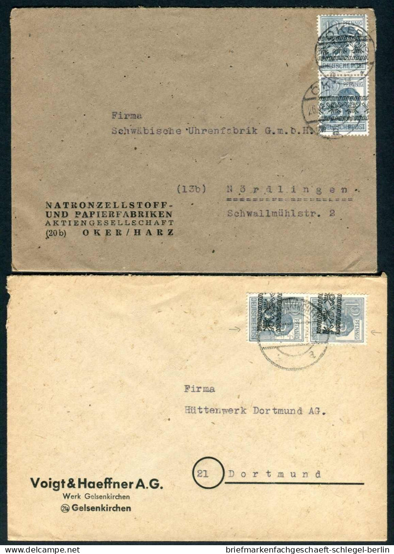 Amerik.+Brit. Zone (Bizone), 1948, 40 I (2) - 44 I EF, Brief - Lettres & Documents