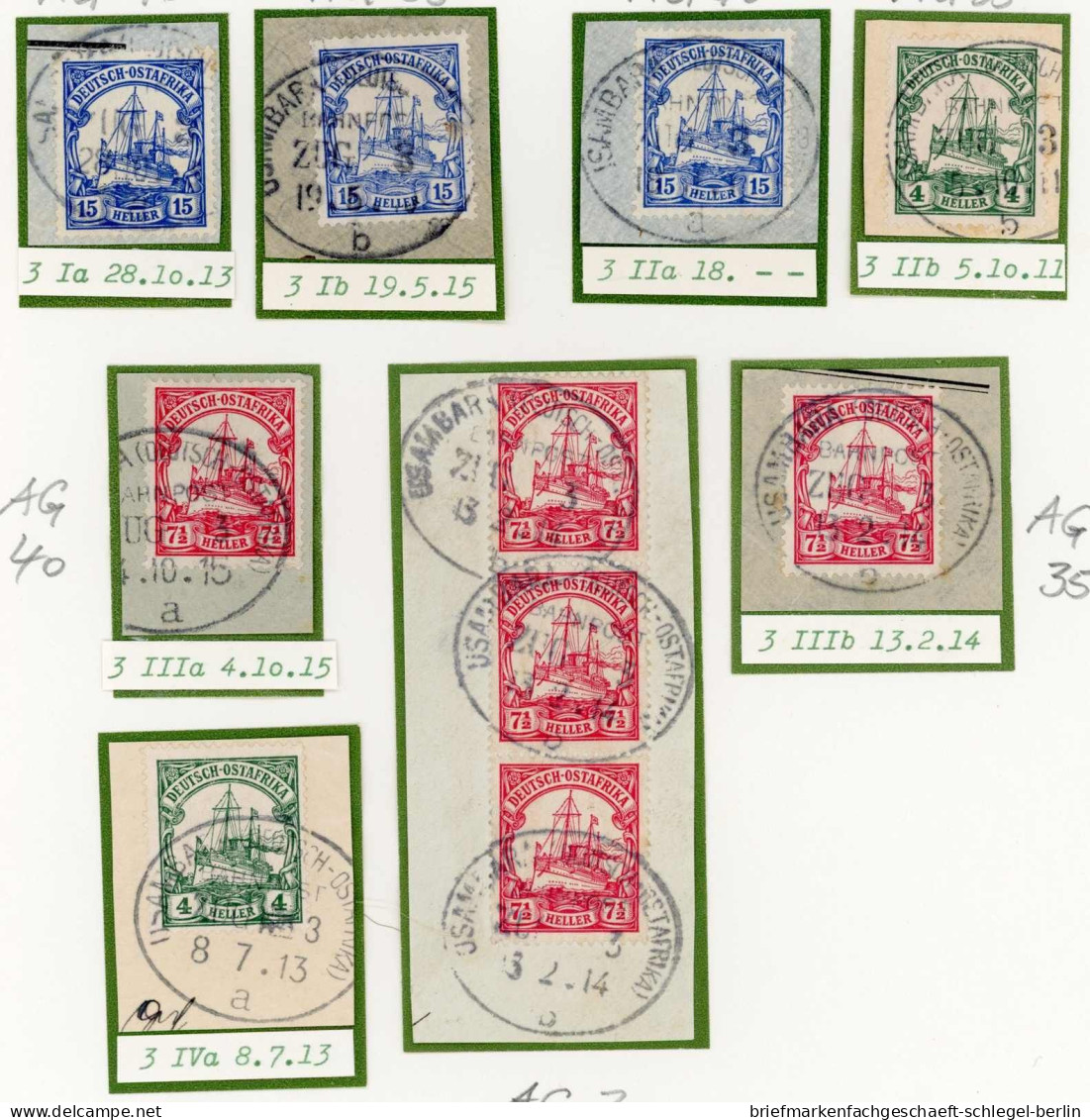Deutsche Kolonien Ostafrika, Briefstück, Brief - Deutsch-Ostafrika