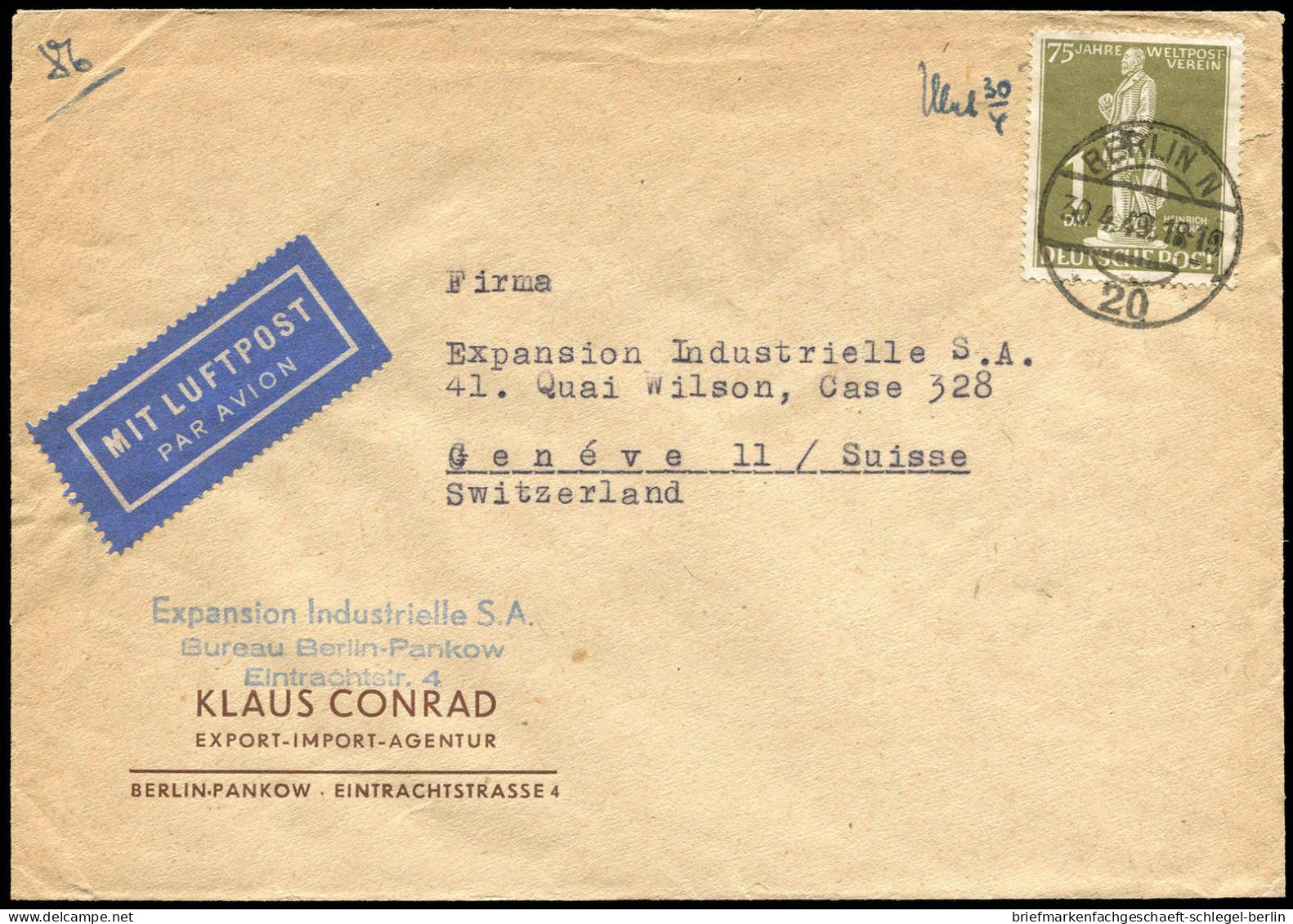 Berlin, 1949, 40 EF, Brief - Other & Unclassified