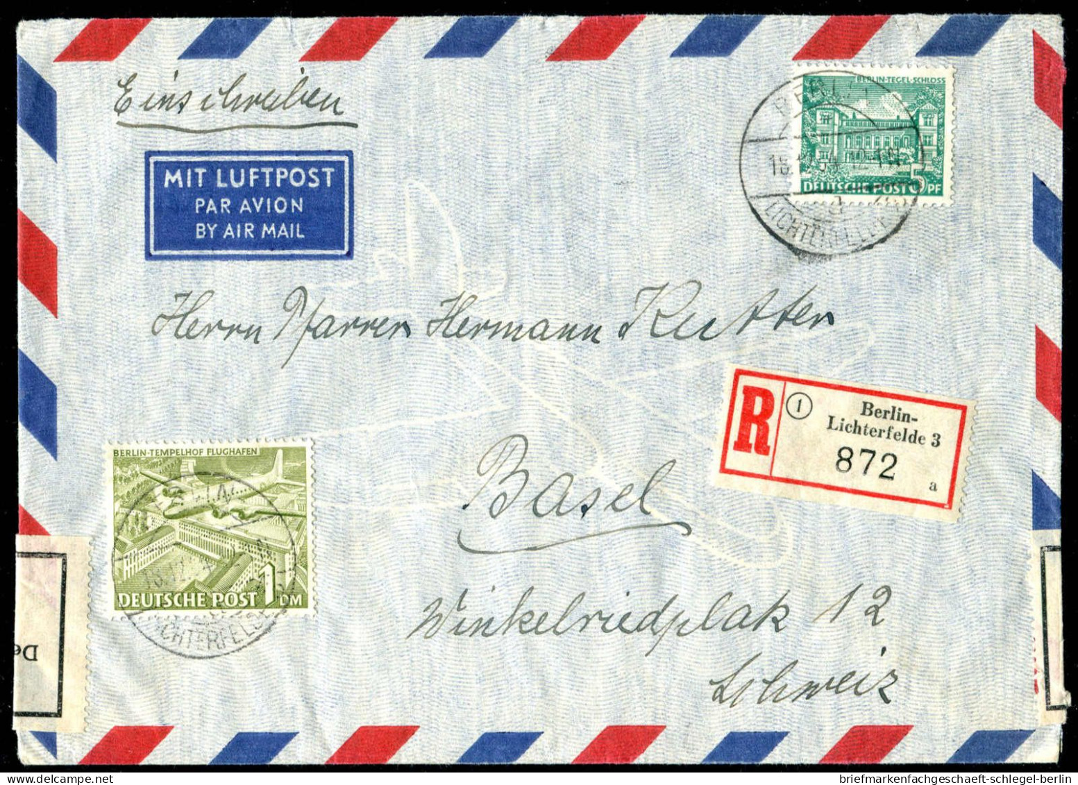 Berlin, 1955, 57 + 44, Brief - Altri & Non Classificati