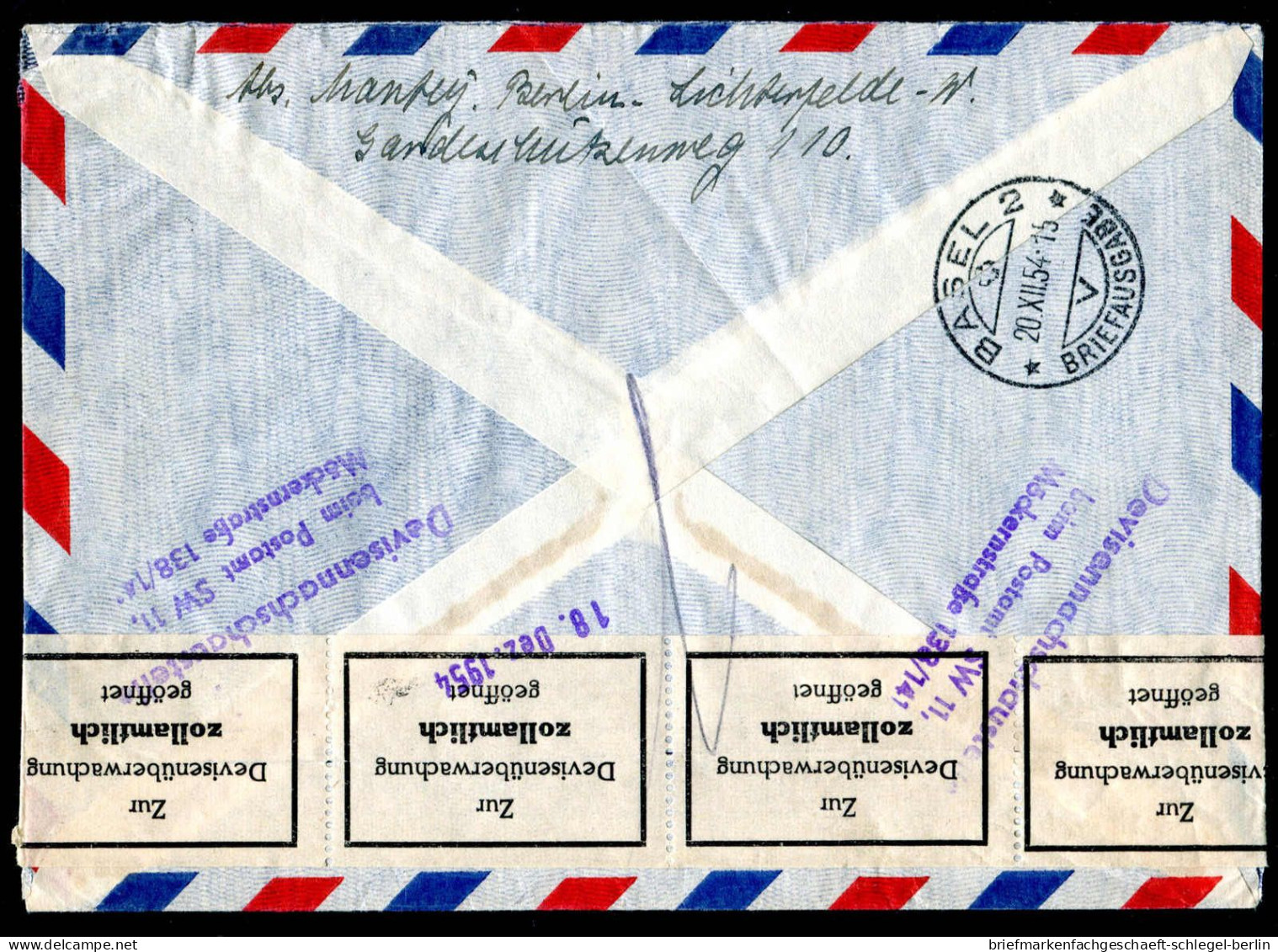 Berlin, 1955, 57 + 44, Brief - Altri & Non Classificati