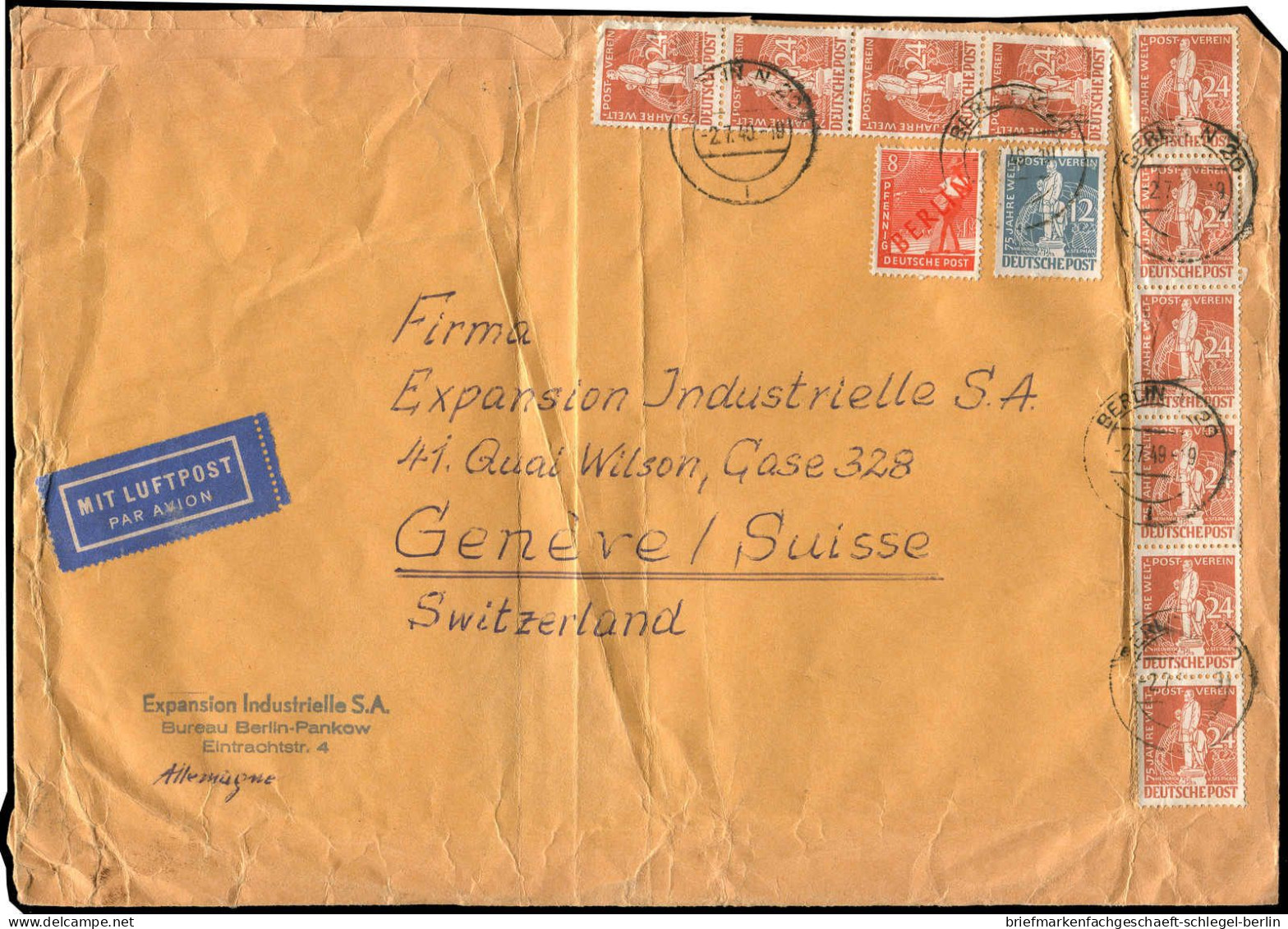 Berlin, 1949, 37 (10 ), 35, 23, Brief - Other & Unclassified