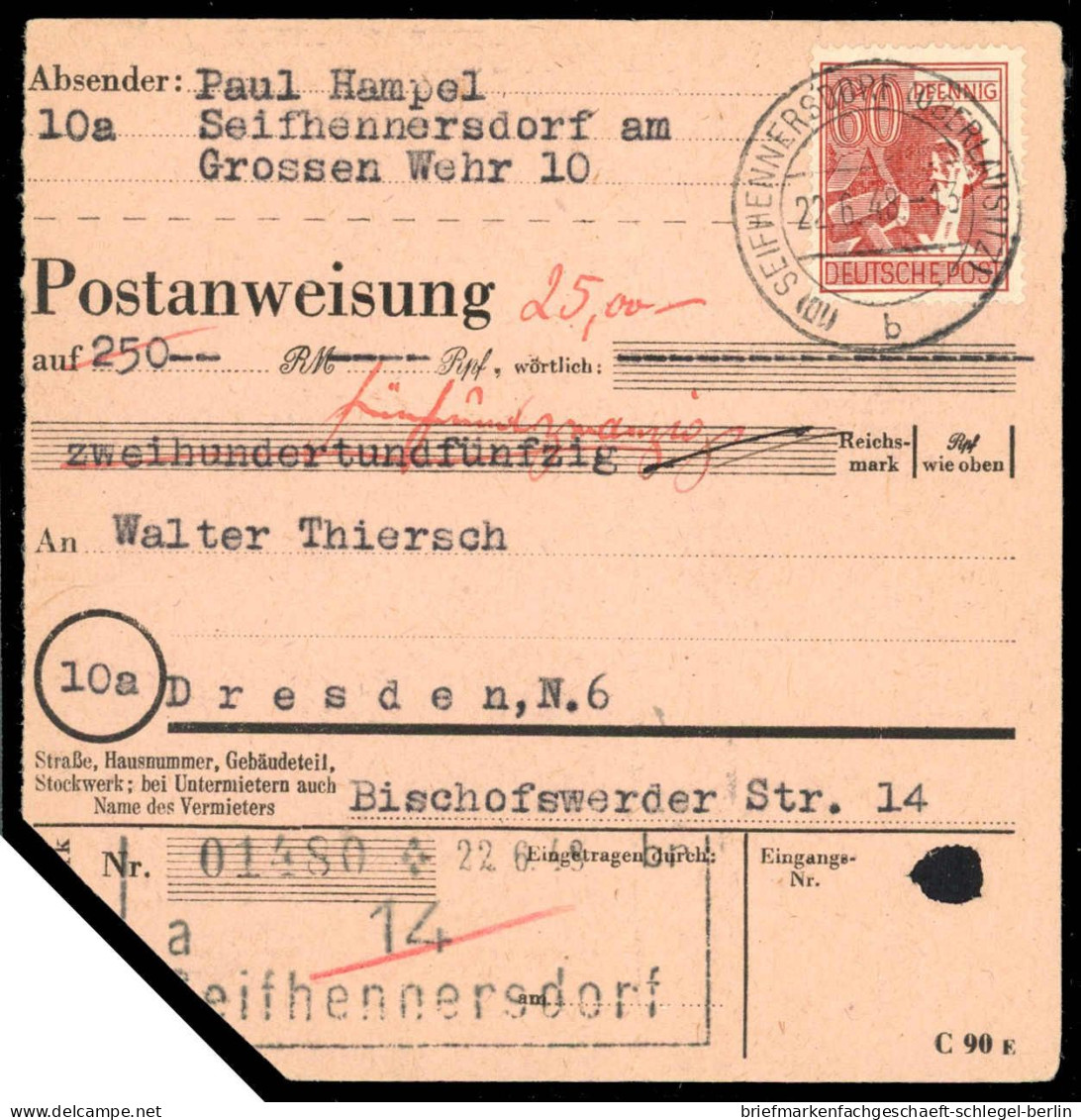 Sowjetische Zone, 1948, 956 EF, Brief - Autres & Non Classés