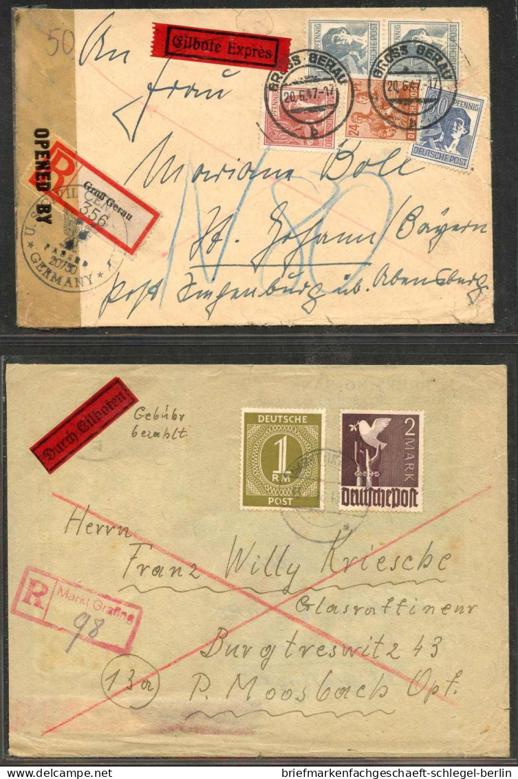 Gemeinschaftsausgaben, 1948, 960+937 - 947(2),951,956,957, Brief - Sonstige & Ohne Zuordnung