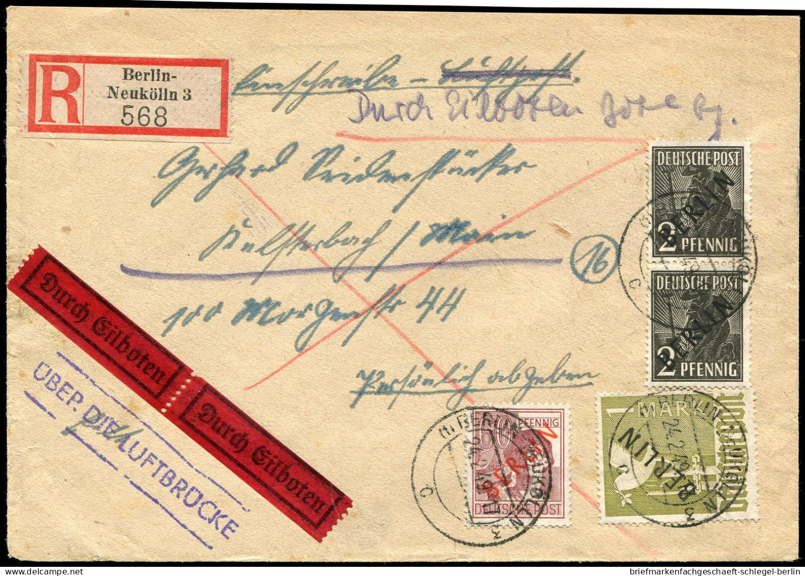 Berlin, 1949, 31, 1 (2), 17, Brief - Altri & Non Classificati