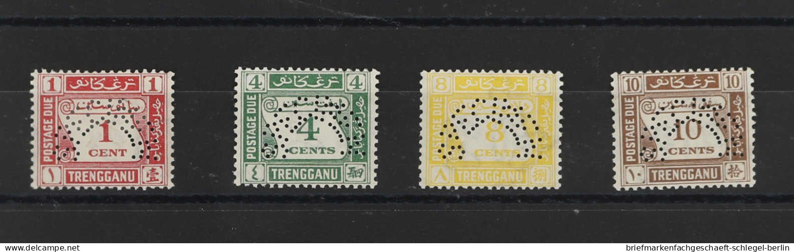 Malaiische Staaten Terengganu, 1937, P 1-4 Spec., Ungebraucht - Otros - Asia