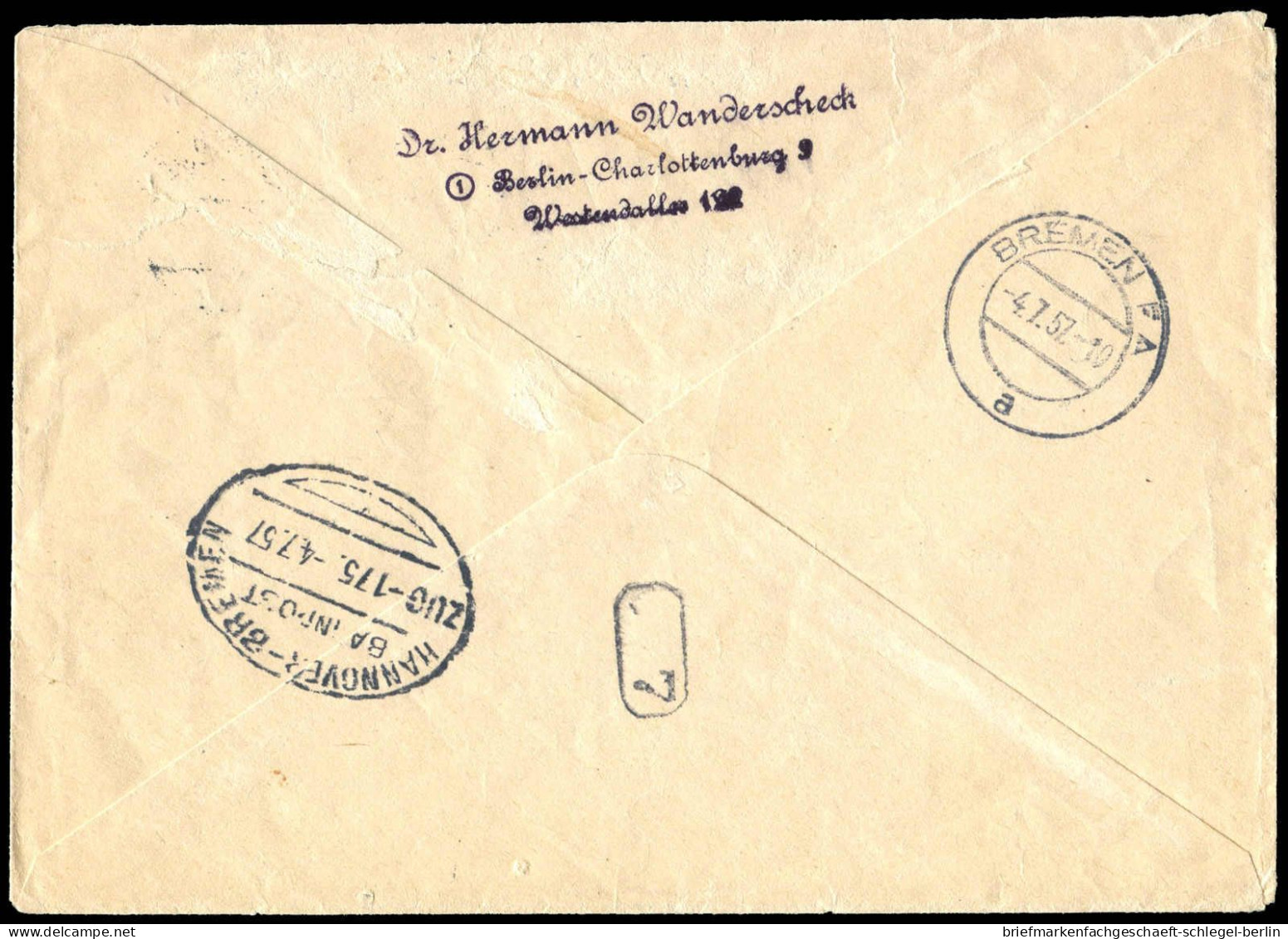 Berlin, 1957, 141+142+144+150, Brief - Autres & Non Classés