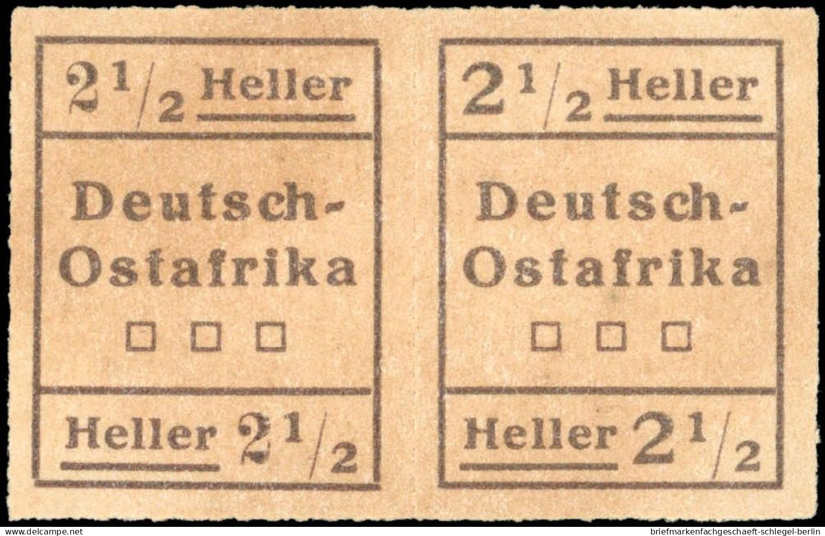 Deutsche Kolonien Deutsch Ostafrika WUGA, 1916, IV W 1, Ohne Gummi - Ehemalige Dt. Kolonien