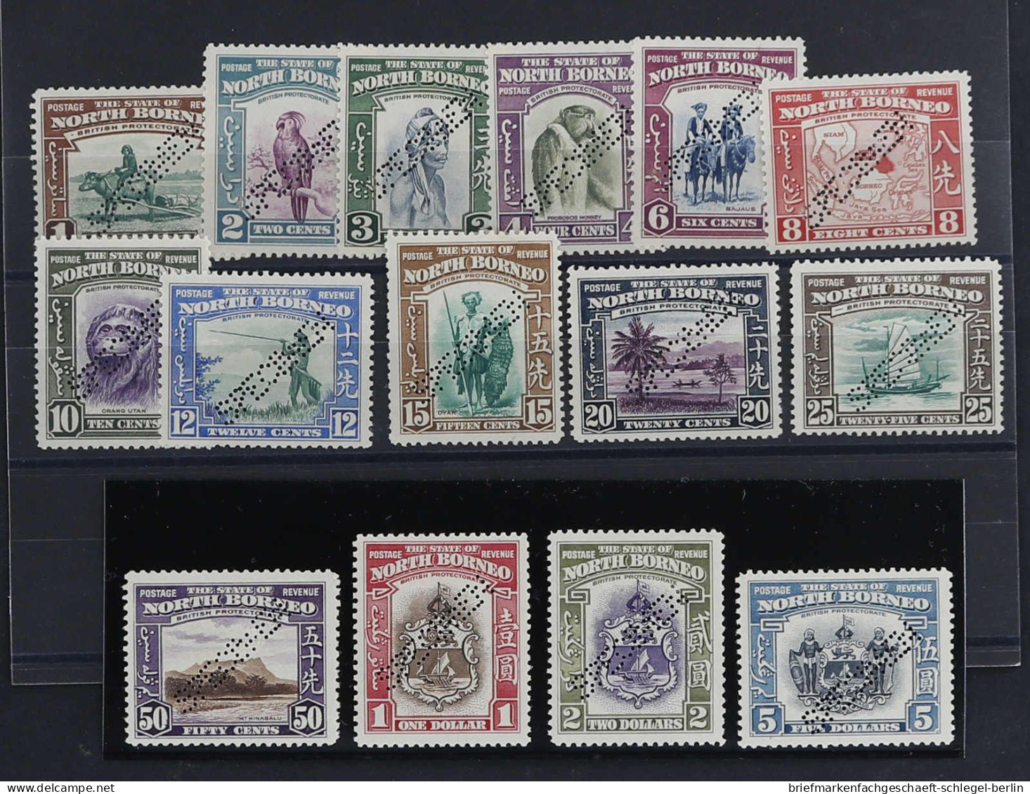 Nordborneo, 1939, 224-238 Spec., Ungebraucht - Asia (Other)