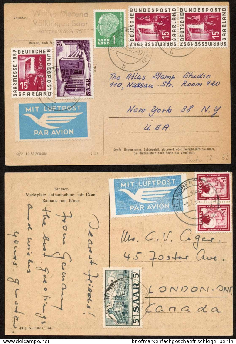 Saar, 1953, 322+282(2) - 320,400(3)+380, Brief - Other & Unclassified