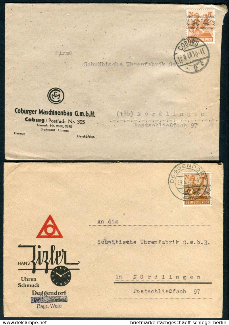 Amerik.+Brit. Zone (Bizone), 1948, 44 I - 44 II, Brief - Storia Postale