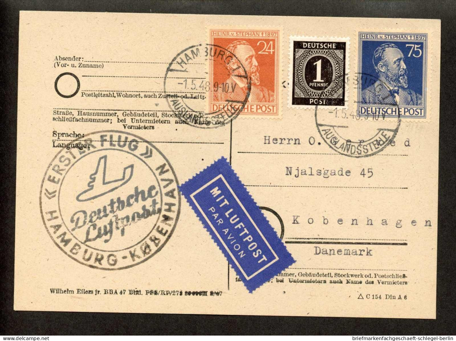 Amerik.+Brit. Zone (Bizone), 1948, 963, 964, 911, Brief - Briefe U. Dokumente