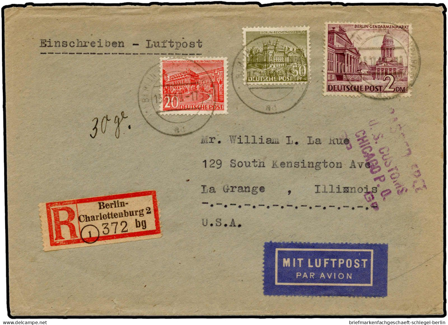 Berlin, 1949, 58 + 49, 53, Brief - Other & Unclassified