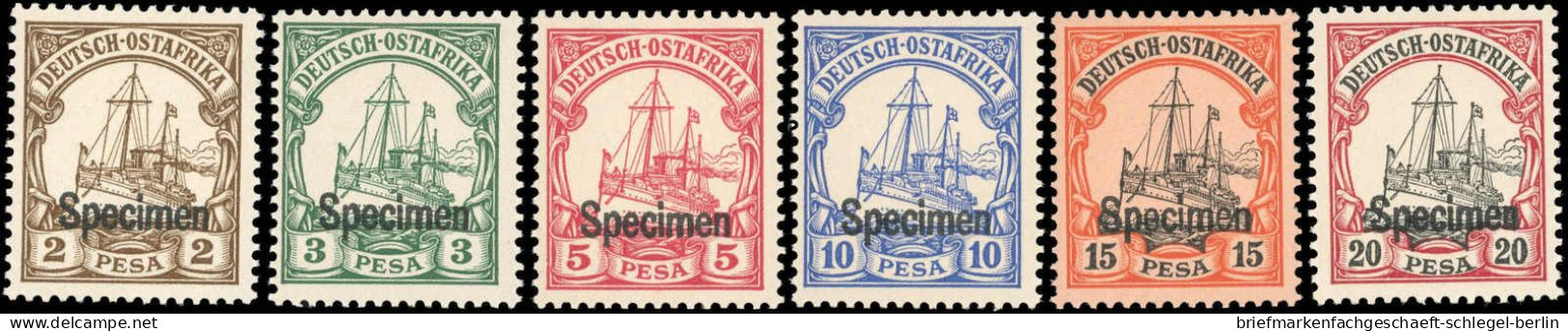 Deutsche Kolonien Ostafrika, 1901, 11-18 SP, Postfrisch - Deutsch-Ostafrika