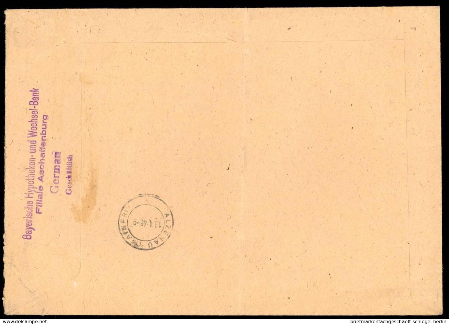 Amerik.+Brit. Zone (Bizone), 1946, 6, 8(2) + 919(4) U.a., Brief - Storia Postale