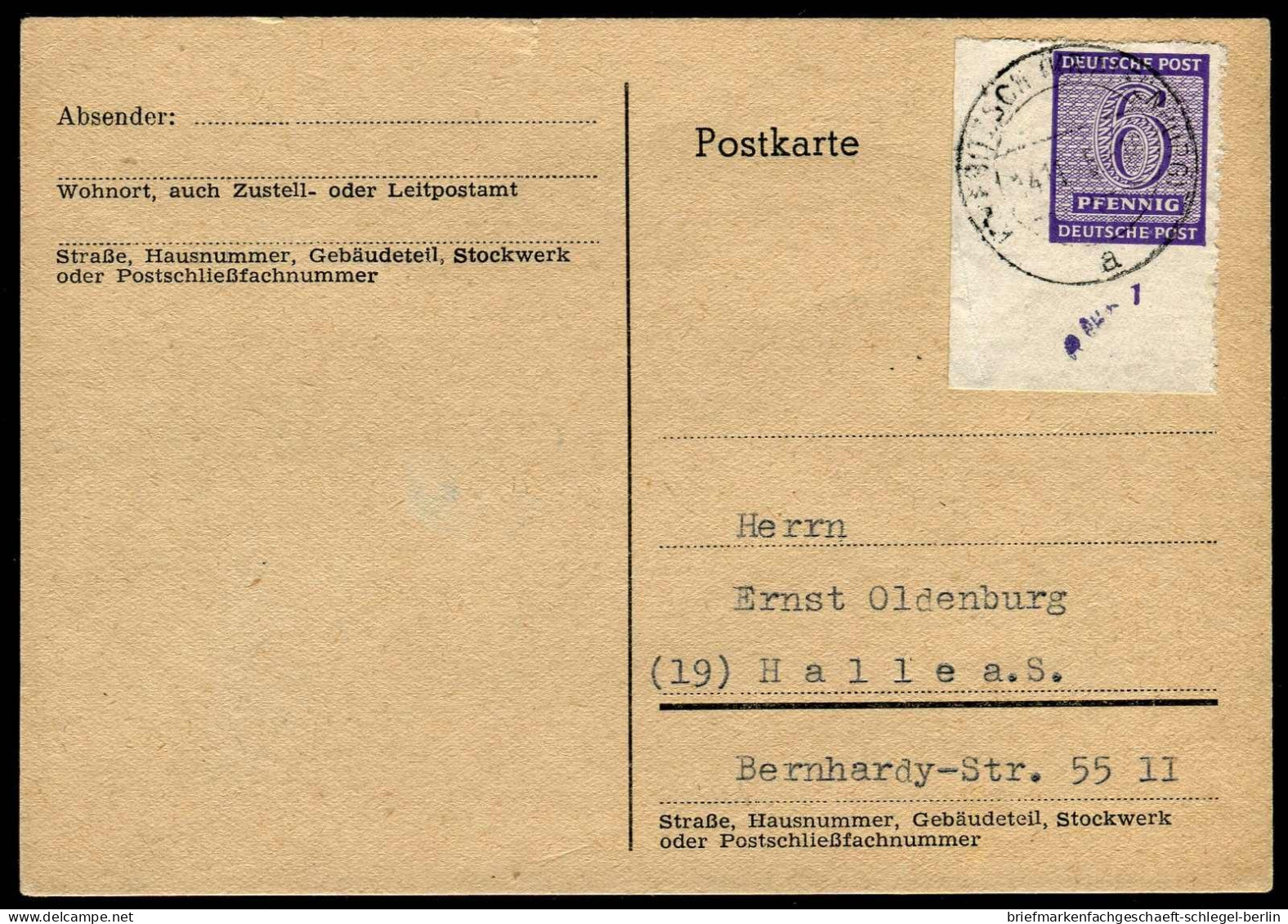 SBZ - Westsachsen, 1945, 117 GXa, Briefstück - Sonstige & Ohne Zuordnung