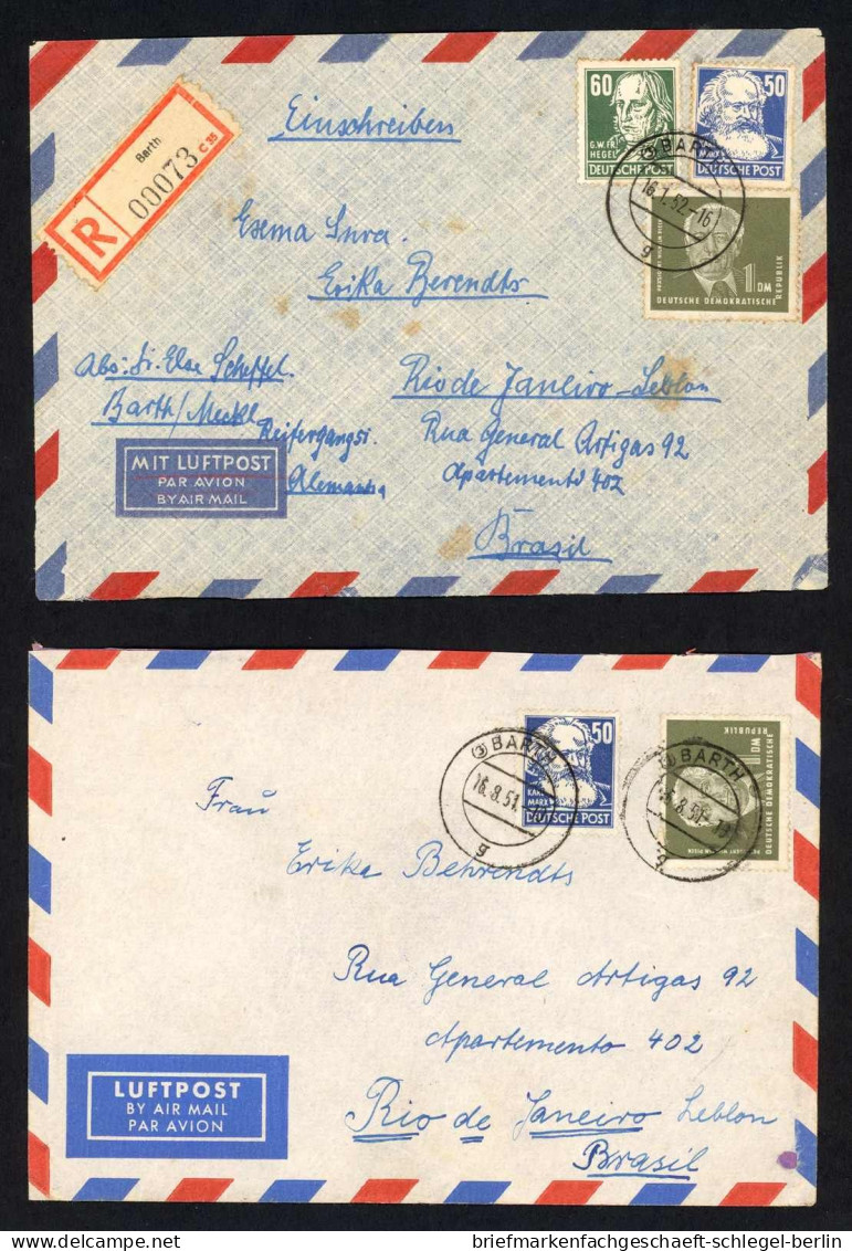 DDR, 1951, 253 + 224 - 253,224,225, Brief - Altri & Non Classificati